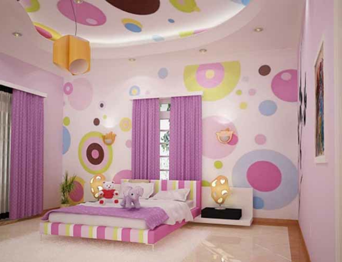 barbie-σπίτι-υπνοδωμάτιο-πολύχρωμα