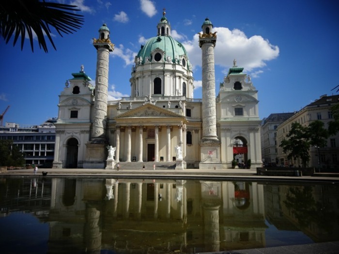 барокова архитектура Виена Карлскирхе-Бад-Шусенден-Германия
