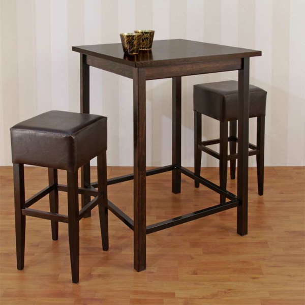 Bar stol-set-u-smeđe-design-ideje