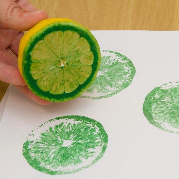 العبث مع-الأطفال-في الصيف الليمون والأخضر واللون فائقة التصميم