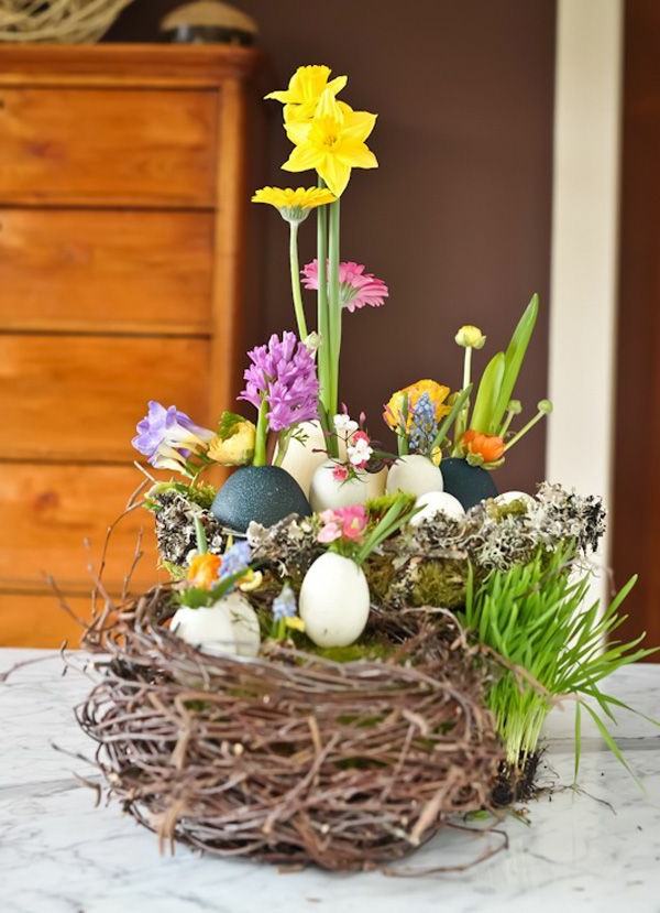 tinker-easter-craft-tinker-ideas-easter-table-decoration-beautiful-ideas Decoración de mesa para Pascua