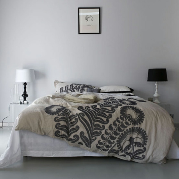 moderni krevet deisgn-skandinavski stil-prekrasan posteljinu