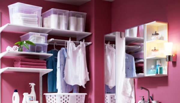 ντιζάιν-ντουλάπα-υπερ-μοντέρνα σχέδια τοίχων σε ροζ χρώμα