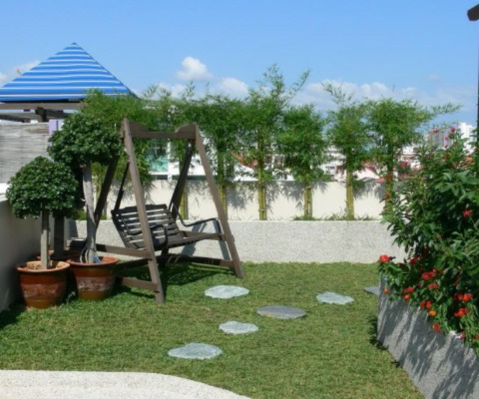 плантационна покривна тераса и градина
