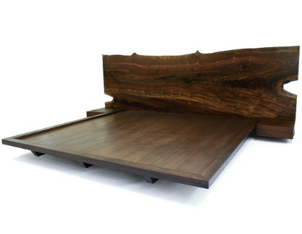 κρεβάτι-of-πραγματικού ξύλου-μοντέρνα έπιπλα