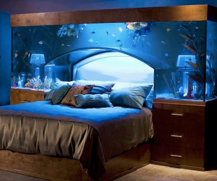 vuode-make-akvaario-takana-sänky malliin