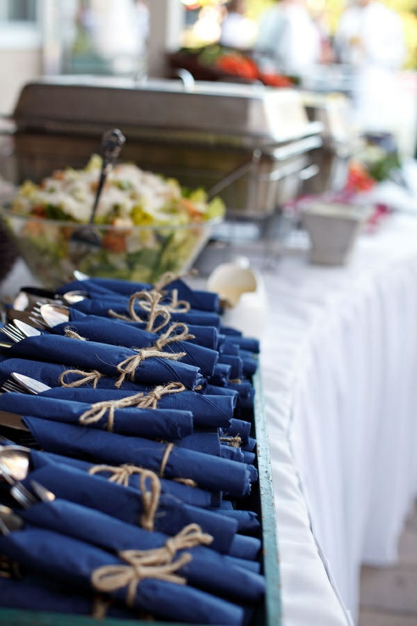 azul-servilleta de mesa de diseño de las ideas a la inspiración