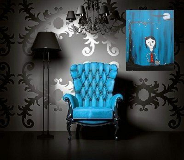 синьо-готически фотьойл-супер фото