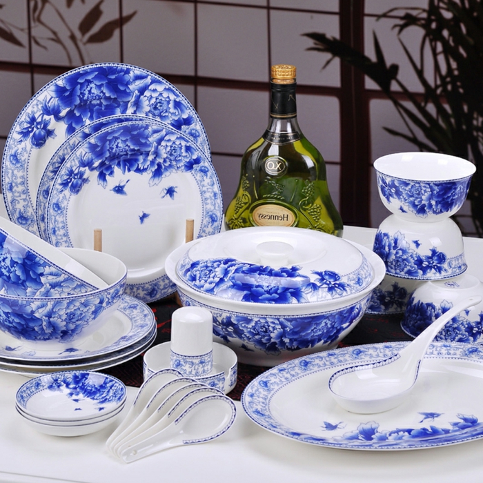 синя посуда-прекрасен-интересен дизайн