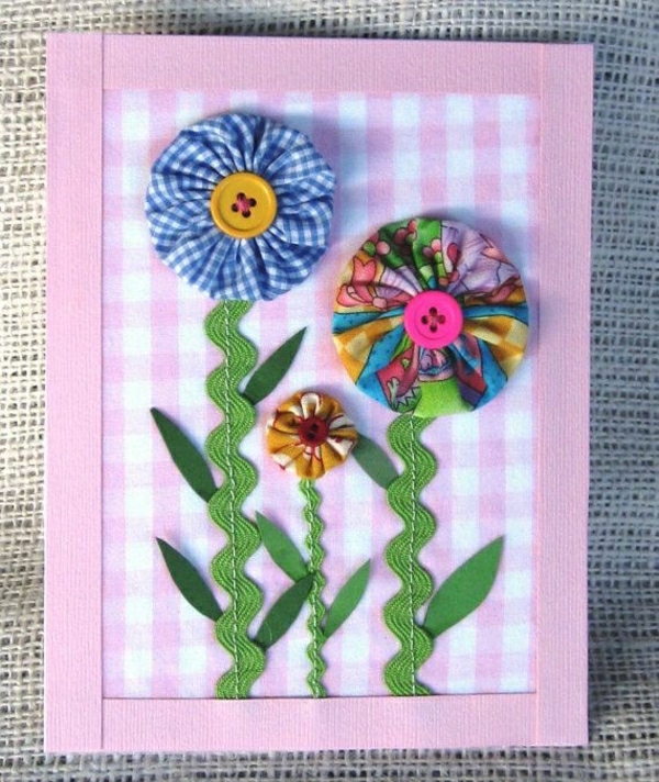 cvijet-prtljati-s-papir-razglednicu sama-do-DIY-razglednice-Tinker-lijepe-original-ideje