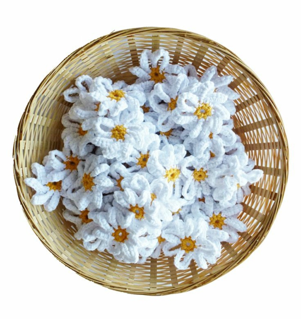 Floral Deco βελονάκι-όμορφα-δημιουργικό-βελονάκι-λουλούδια-μαργαρίτες