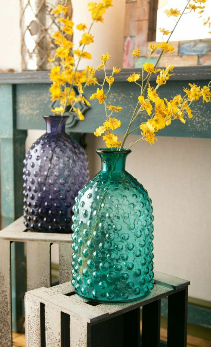 цветя, ваза стъкло-деко вази-с-приятен дизайн