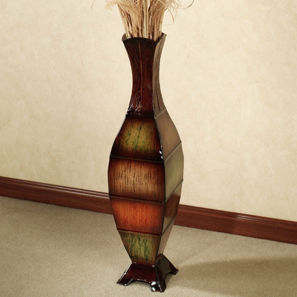 padló váza - barna szín - érdekes színárnyalatok