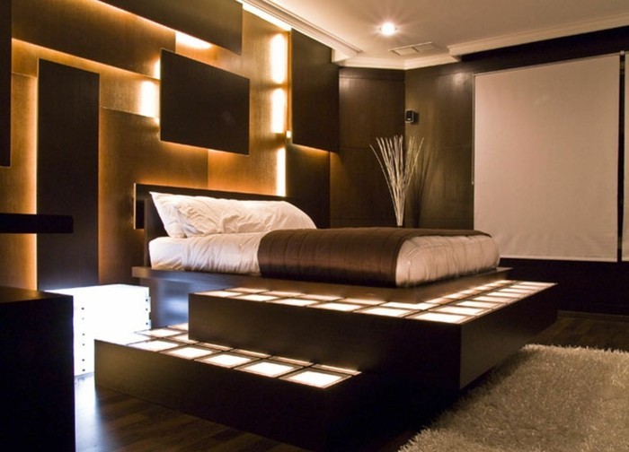 भूरे रंग की दीवार डिजाइन भूरे-हो-आसानी से-साथ-अन्य रंग-संयुक्त कर सकते हैं