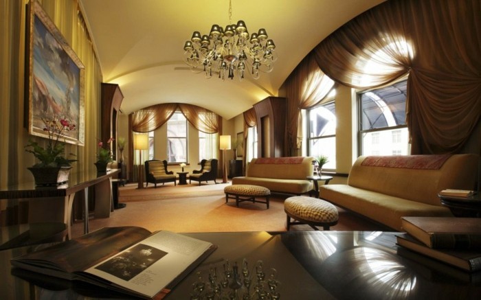 brown-wall suunnittelu-a-olohuone-with-ruskea-vivahteita