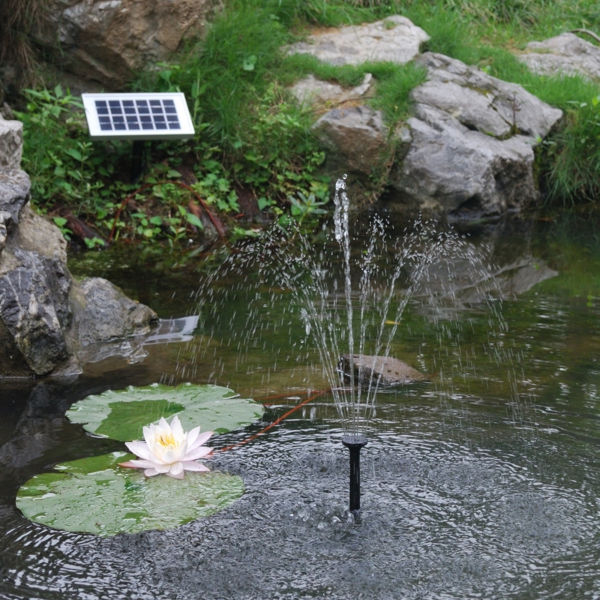 красив фонтан--соларно захранване gartengestaltung-преоразмерява