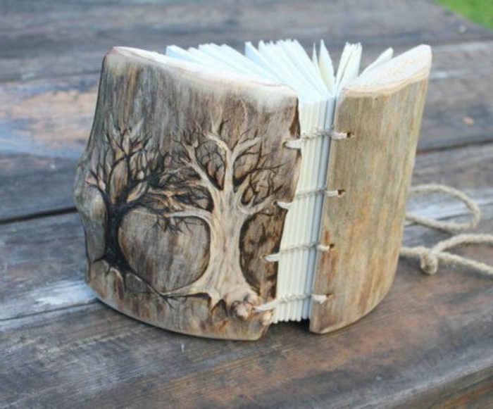 Book Плик себе си-грим дърво книга плик