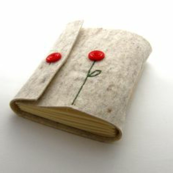Libro del sobre sí mismo de decisiones libro-yourself-make-sencillo-buchhuelle-usted mismo-costura-rosa-flores de amapola