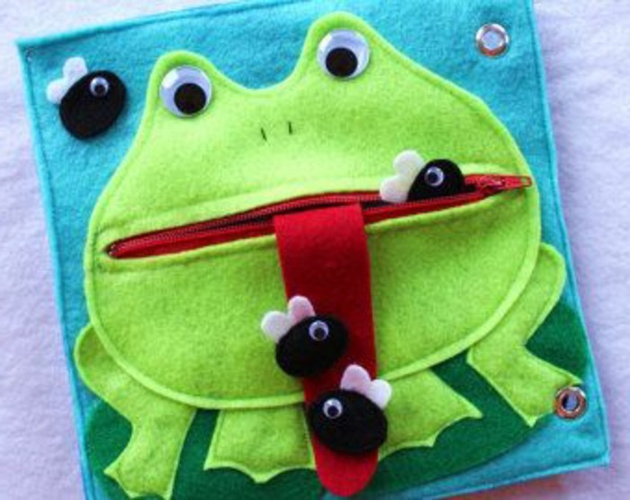 Book Плик себе вземане buchhuelle-шиене-забавен-идея и за деца-жаба