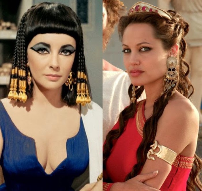 костюм Египет идеи на Анджелина Джоли актриси, които изиграха ролята на cleopatra