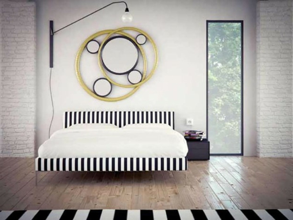 रचनात्मक-फ्लोटिंग बिस्तरों वाले आधुनिक डिजाइन