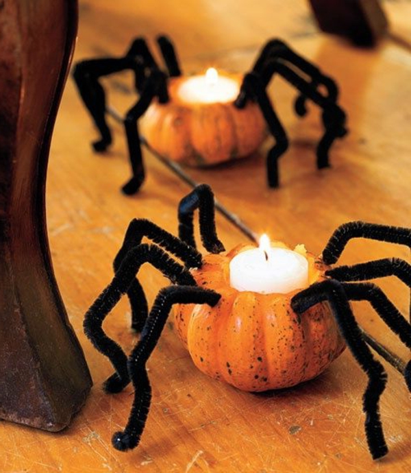 viileä - Halloween koristeluun itse-make kynttilät