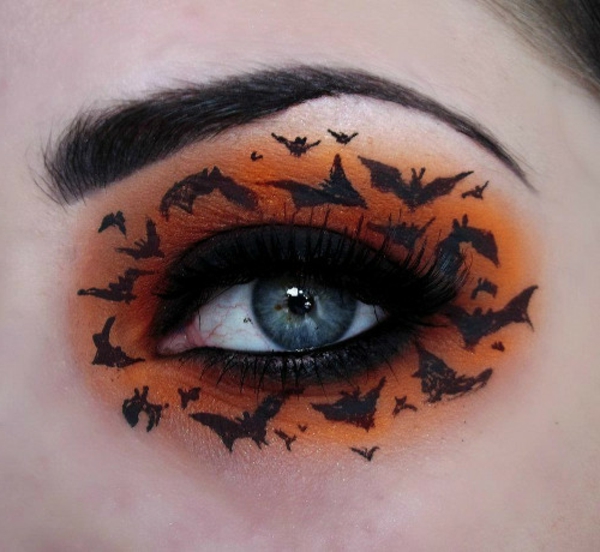 Cool Απόκριες νυχτερίδες ιδέες μακιγιάζ