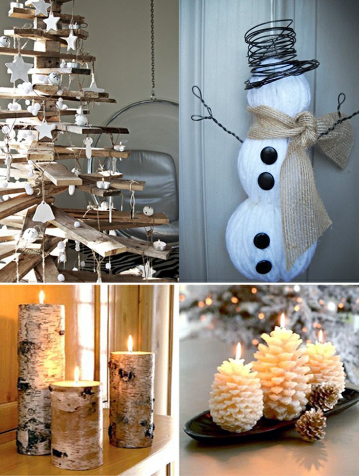 Cool-weihnachtsdeko-ideje-rustikalnom jele ploče-snjegović