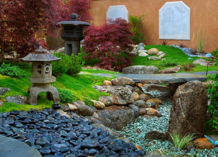 إنشاء باردة حديقة مع الحجارة مستحضرات-garden-