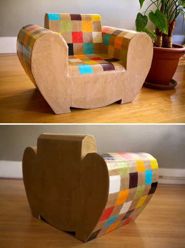 охлаждане стол от употреба на хартиен установяване идеи-калайджия-с-картонена-kartone-