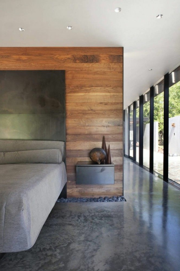 कूल बेडरूम-आधुनिक डिजाइन कांच की दीवारों