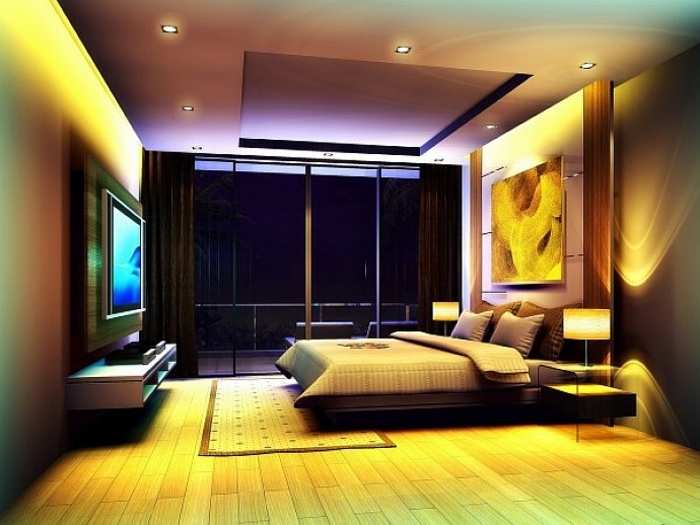 deckenbeleuchtung-para-dormitorio-amarillo-acentos