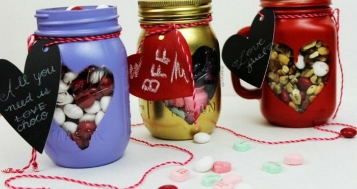 Regalos del día de San Valentín para el mejor amigo - Mason Jars Decoration