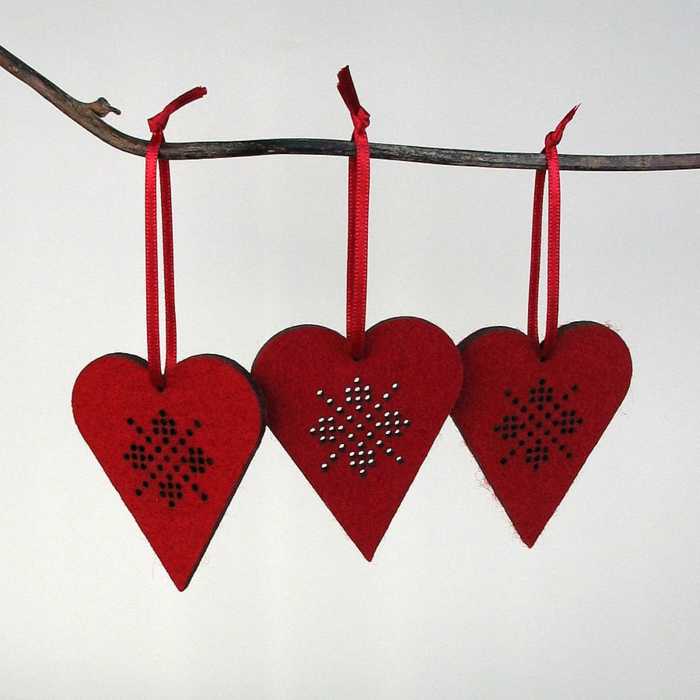 ديكو قلوب ثلاثة الحمراء نماذج