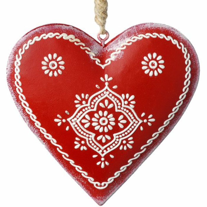 dekoráció szív kis szív - fehér háttér