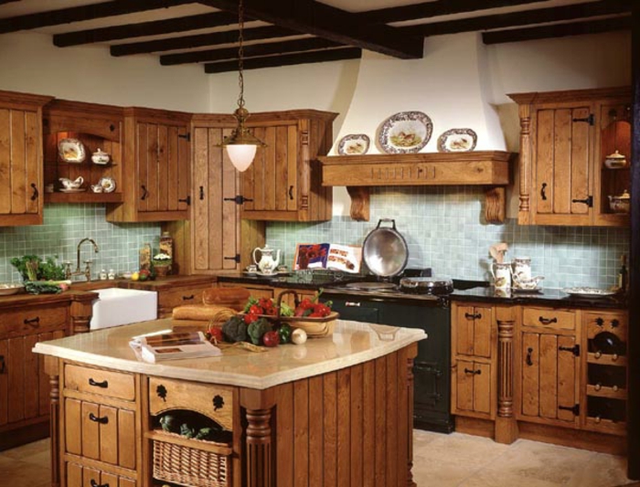 Deco-ideoita-for-keittiö look-ruskea-suunnittelu-super-Nice-