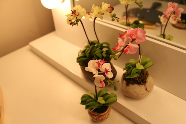 deco-orchid-super-mali-pored-the-mirror-lijep dizajn kupaonice