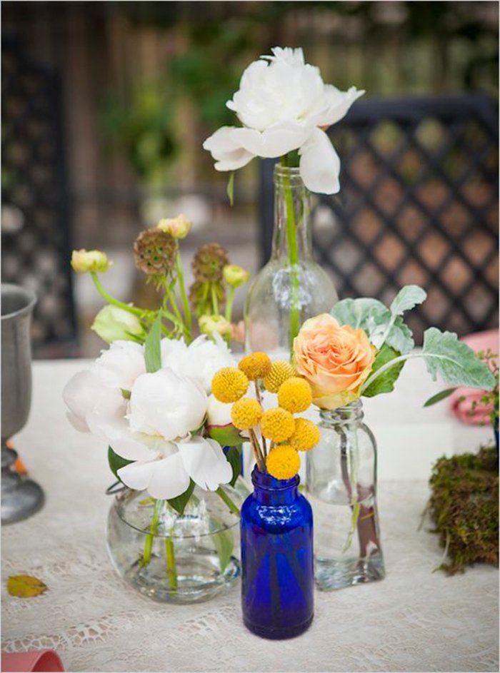 Деко вази-с-стъклени вази-украсяват Gorgeous свежи цветя