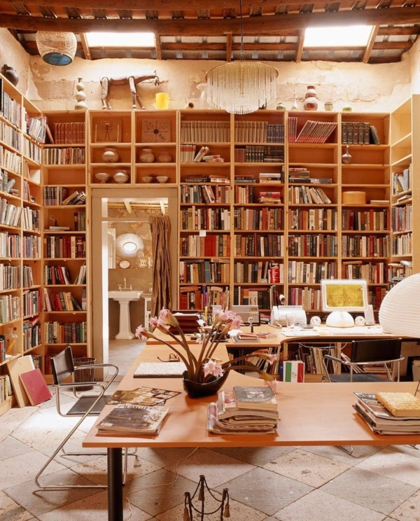 casa decorativa - biblioteca