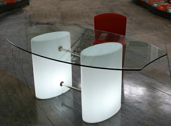 designer üveg asztal-kreatívan megtervezett