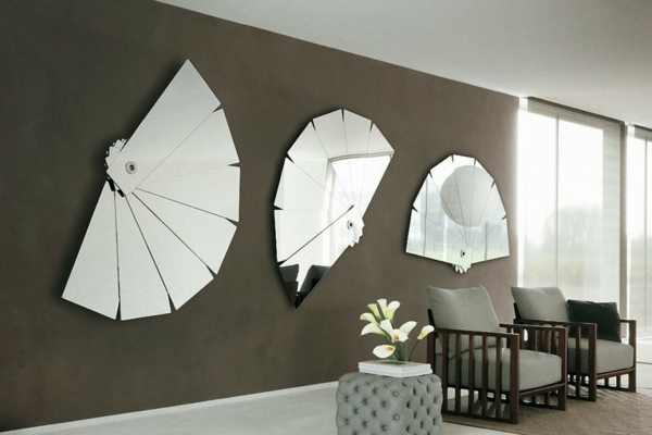 σχεδιαστής-τοίχο καθρέφτη-υπερ-μοντέλα-on-the-wall
