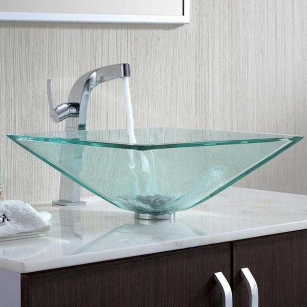Дизайнерска мивка от стъкло - много модерна
