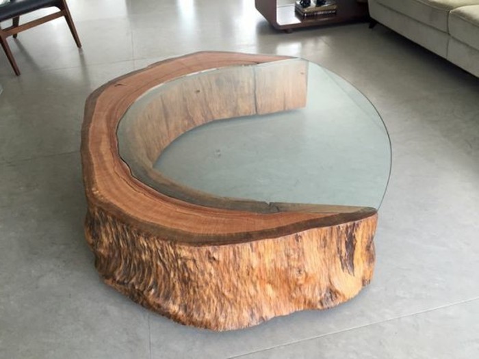 DIY-moebel-kreativno-wohnideen stol-o-drva i stakla