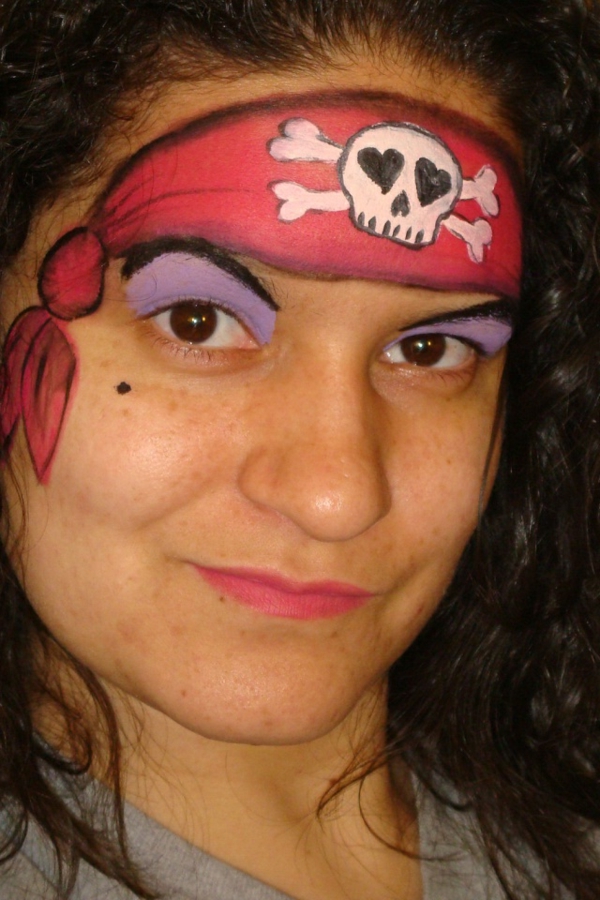diseño súper moderno - maquillaje pirata