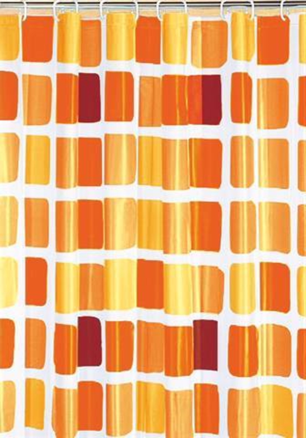 浴帘 - marimekko-orange-shades-现代