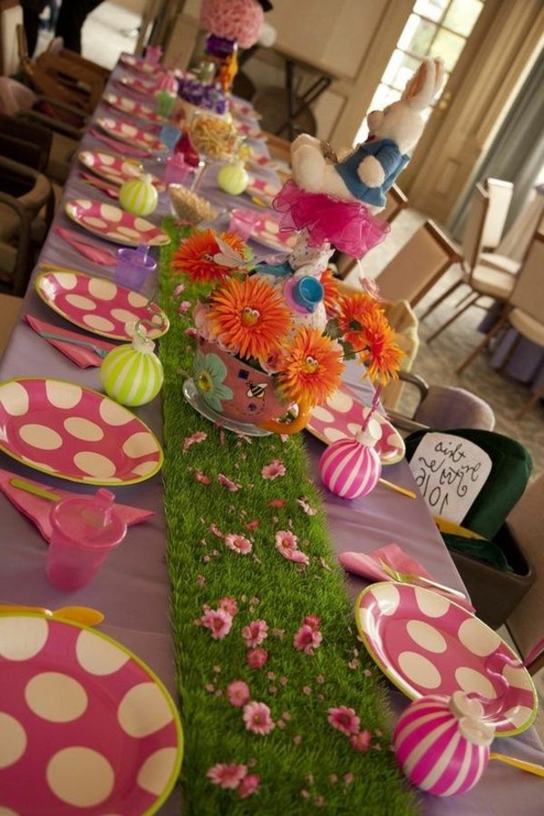 Diseño de mesa para la fiesta de los niños