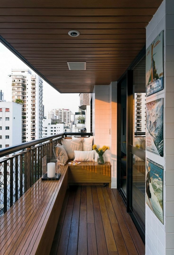 banc-balcon-balcon coin-meubles balcon-embellissent balcon-déco-idées-balcon-gestalten-