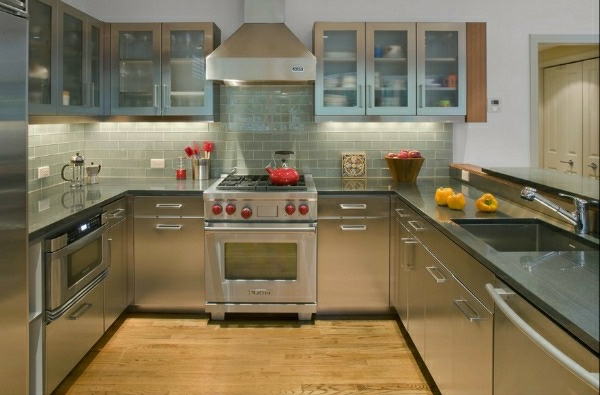 kuhinja za kuhanje od nehrđajućeg čelika - moderna kuhinjska ormarić-sudoper