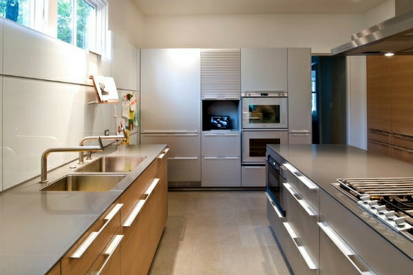 nehrđajući čelik - ugrađeni moderni namještaj - kuhinjski sudoper