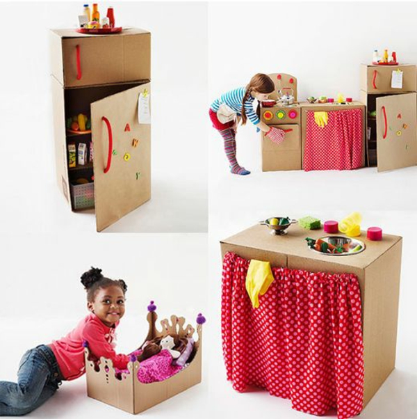 efectuar-diseño-de-cartón-eficaces-ideas-cartón completo - niño-cocina-en-cartón